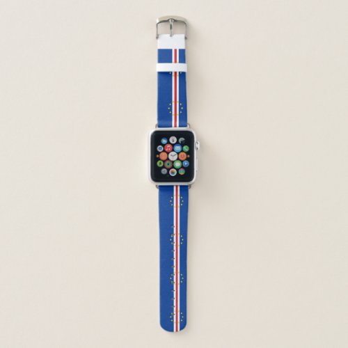 Cape Verde Flag Apple Watch Band