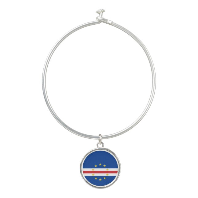 Cape Verde Flag Bangle Bracelet (Front)