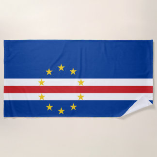 Cape Verde Flag Beach Towel