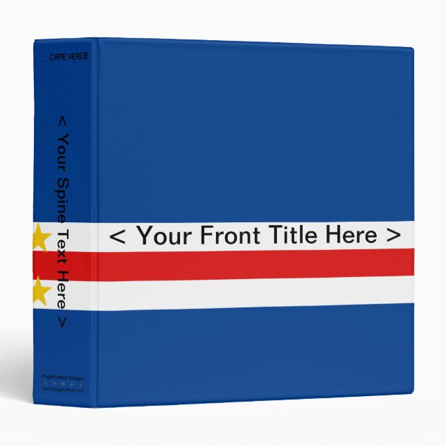 Cape Verde Flag Binder (Front/Spine)