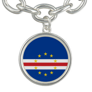 Cape Verde Flag Bracelet