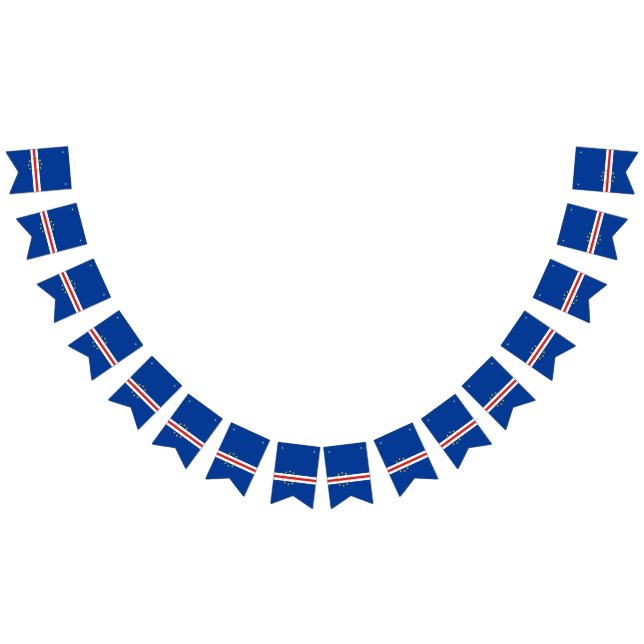 Cape Verde flag bunting banner (All)
