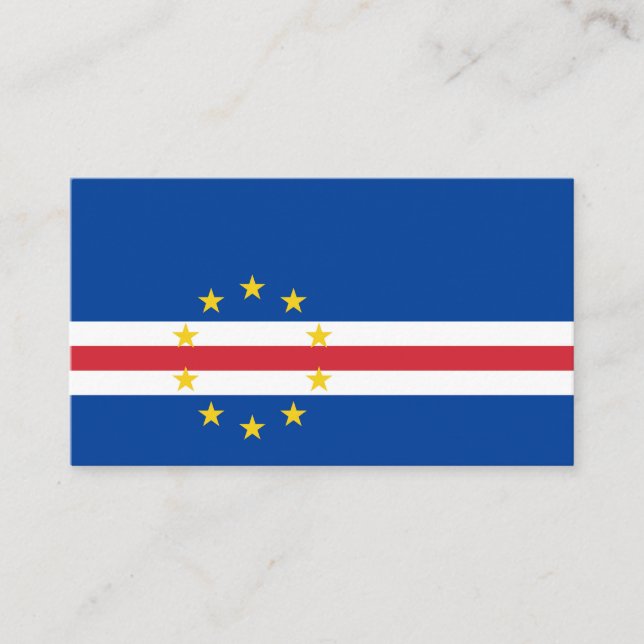 Cape Verde flag Business Card (Front)