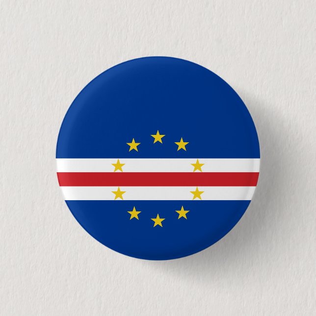 Cape Verde Flag Button (Front)