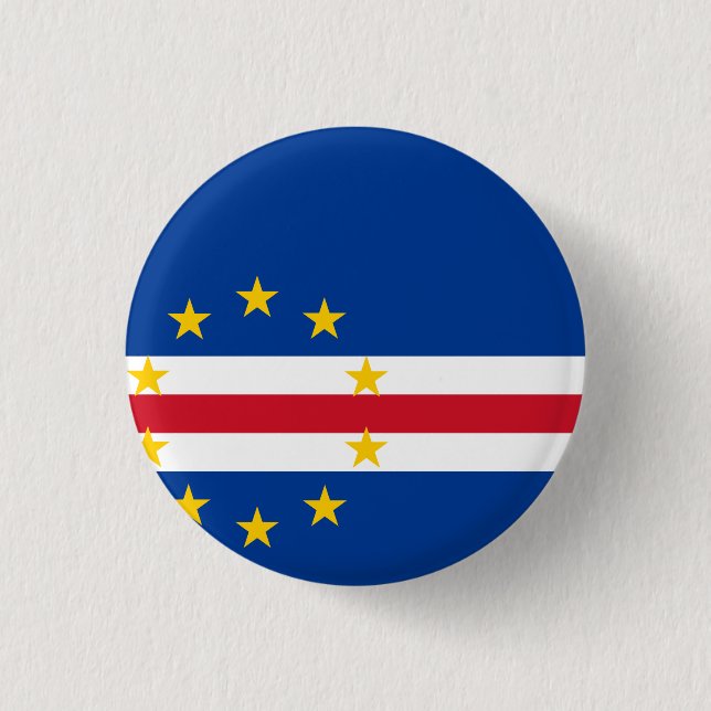 Cape Verde Flag Button (Front)