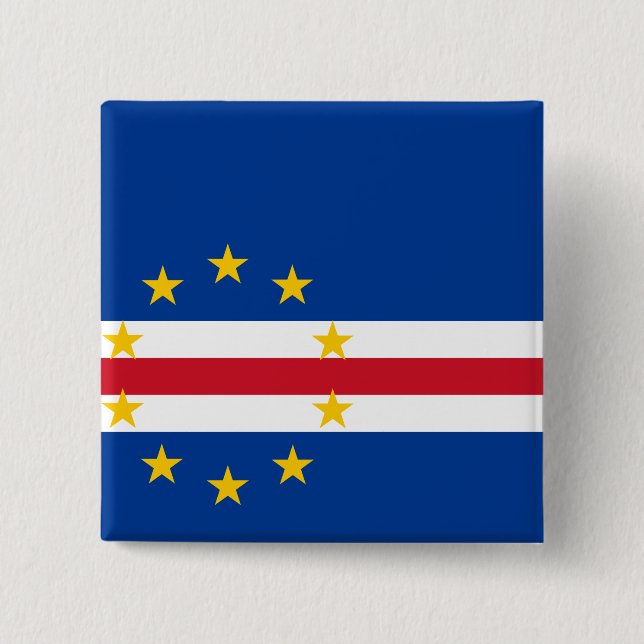 Cape Verde Flag Button (Front)