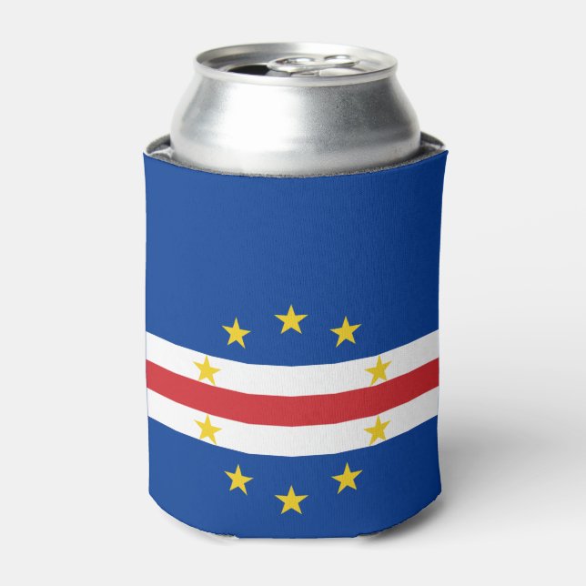 Cape Verde Flag Can Cooler (Can Front)
