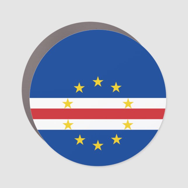 Cape Verde Flag Car Magnet (Front)
