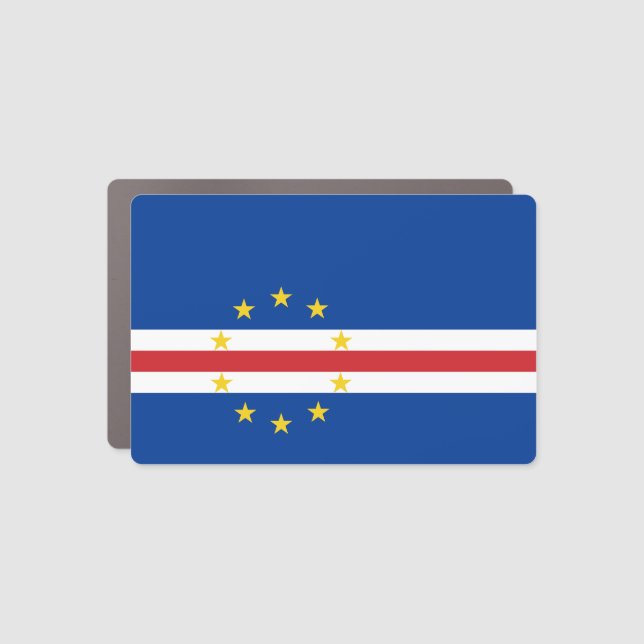 Cape Verde Flag Car Magnet (Front)