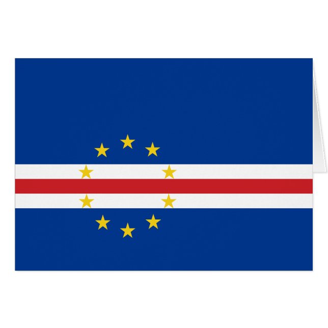 Cape Verde Flag Cards (Front Horizontal)