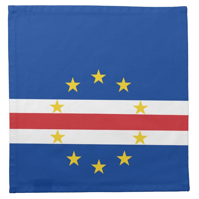 Cape Verde Flag Cloth Napkin (Front)