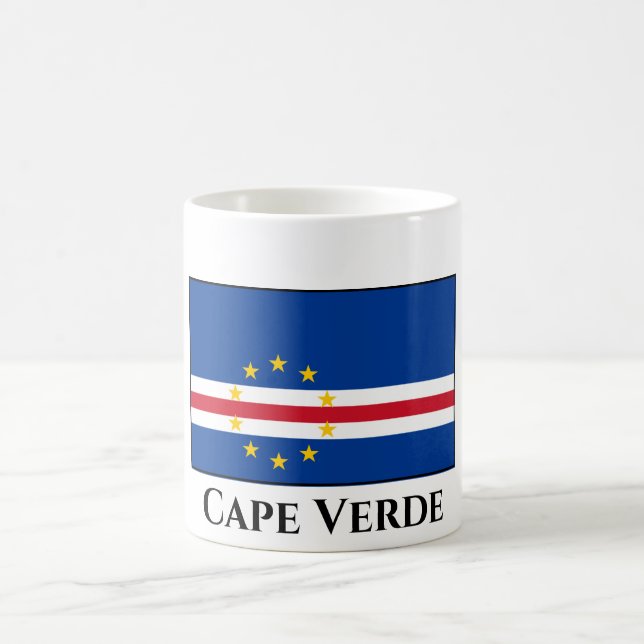 Cape Verde Flag Coffee Mug (Center)