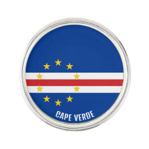 Cape Verde Flag Elegant Patriotic Lapel Pin