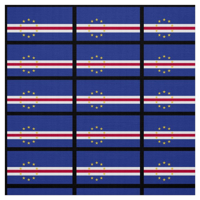 Cape Verde Flag Fabric (Swatch)