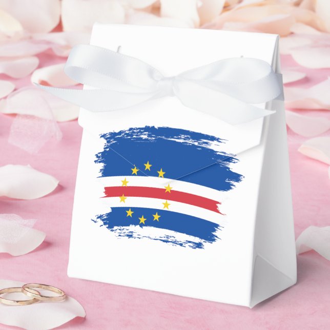 Cape Verde flag Favor Boxes (Wedding)
