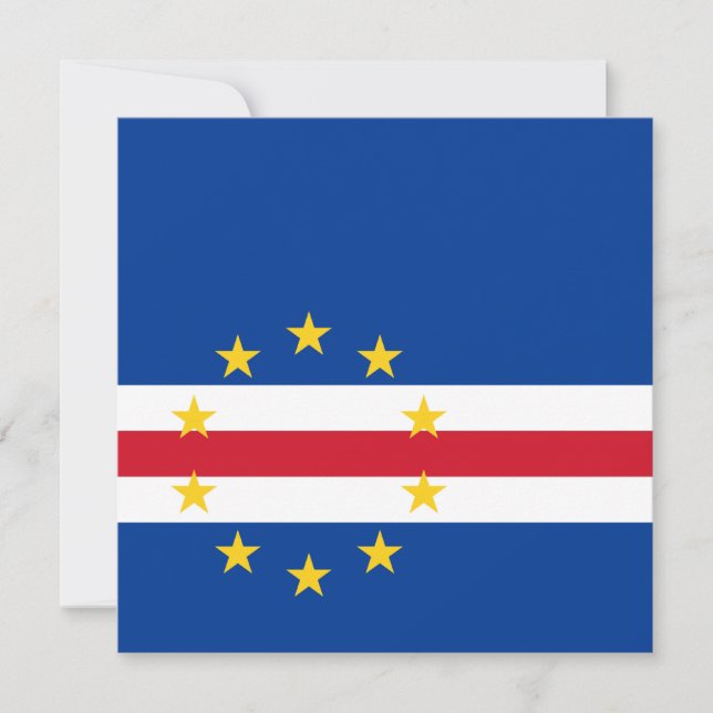 Cape Verde Flag Invitation (Front)