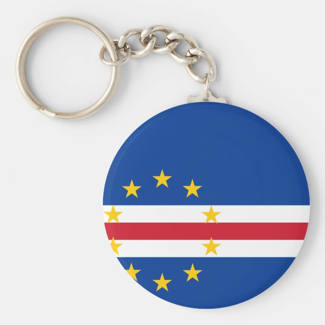 Cape Verde Flag Keychain (Front)