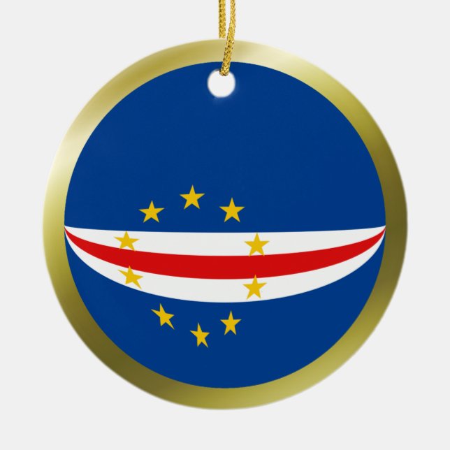 Cape Verde Flag Ornament (Front)