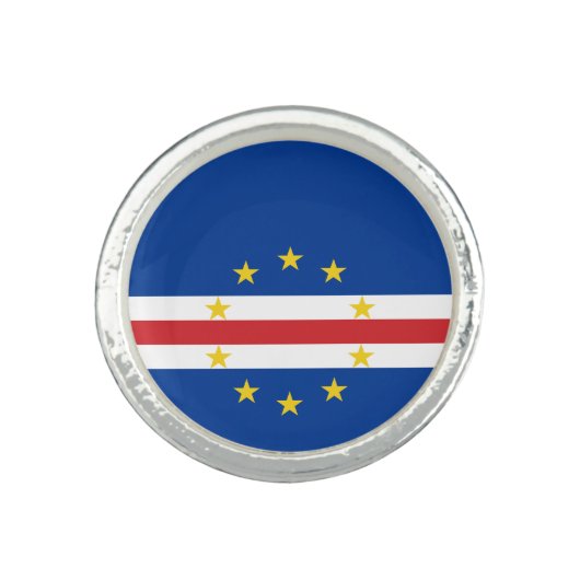 Cape Verde Flag Ring (Front)