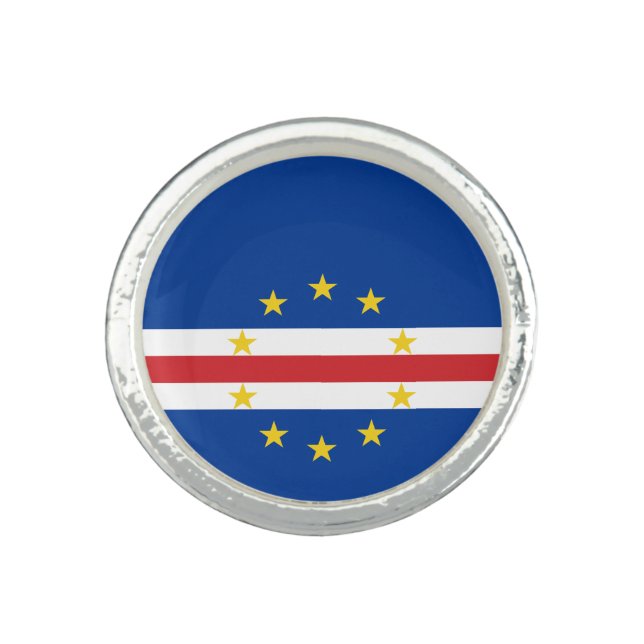 Cape Verde Flag Ring (Front)