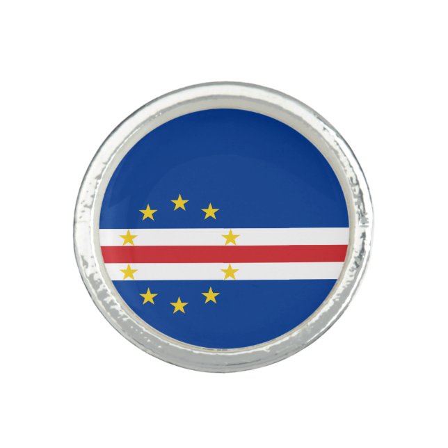 Cape Verde Flag Ring (Front)