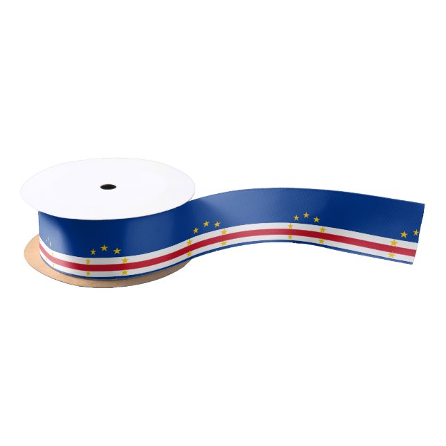 Cape Verde Flag Satin Ribbon (Spool)