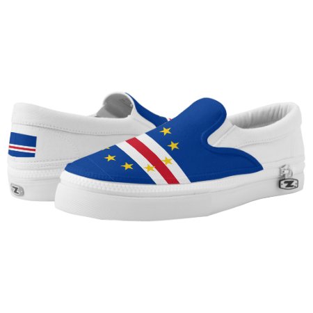Cape Verde Flag Slip-on Sneakers
