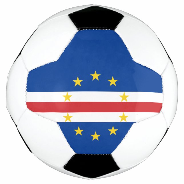 Cape Verde Flag Soccer Ball (Front)