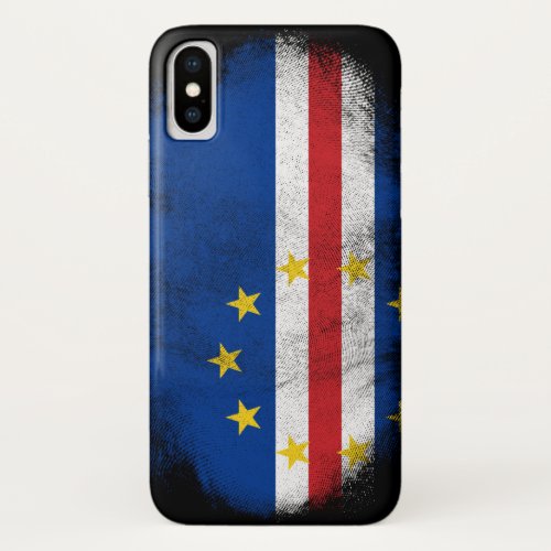 Cape Verde Flag Souvenir _ Distressed Cabo iPhone XS Case
