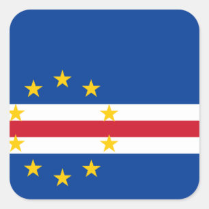 Cape Verde Flag Square Sticker