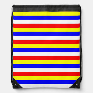 Cape Verde flag stripes country pattern symbol Drawstring Bag