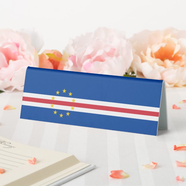Cape Verde flag Table Tent (In SItu (Wedding))