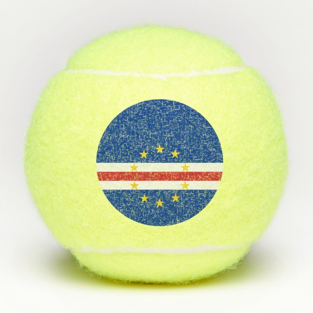 Cape Verde Flag Tennis Balls (Front)