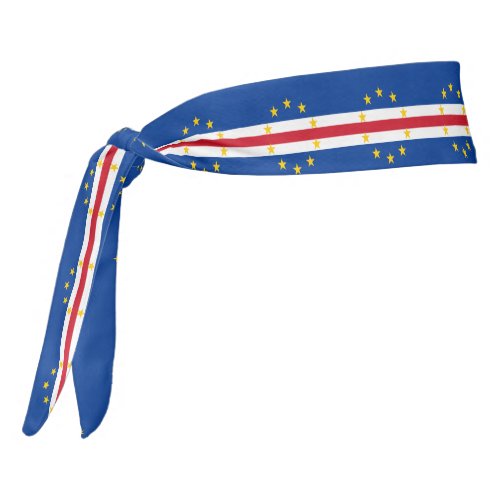 Cape Verde Flag Tie Headband