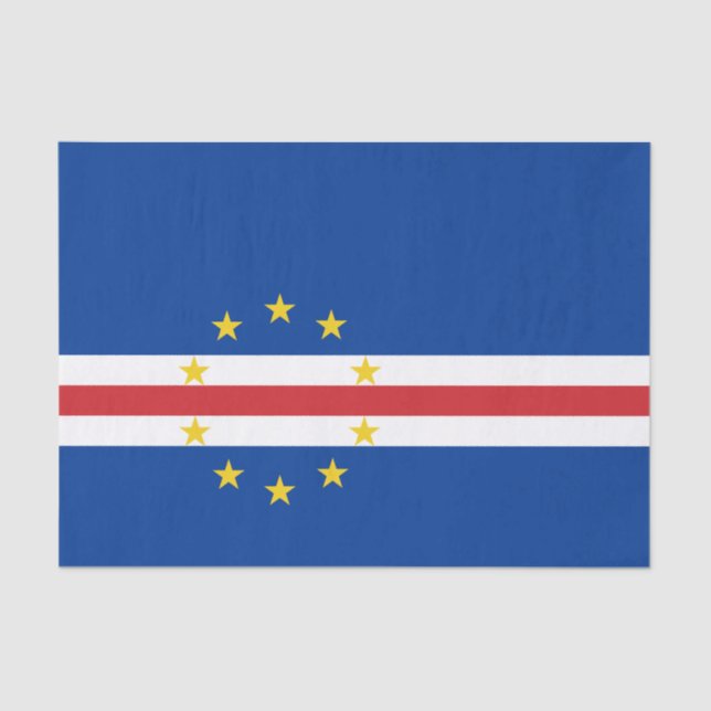 Cape Verde Flag Tissue Paper (Front)