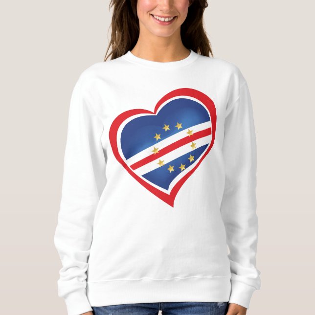 Cape Verde Heart of Stone Flag Sweatshirt (Front)