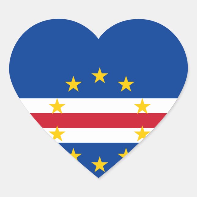 cape verde heart sticker (Front)