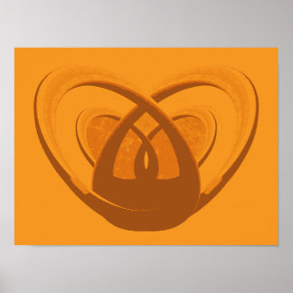 Cape Verde Hopeful & Welcoming Heart Poster