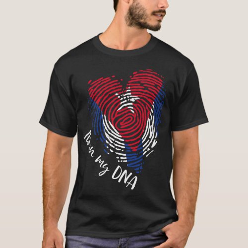 Cape Verde It_s In My DNA Cape Verdean Roots Flag  T_Shirt