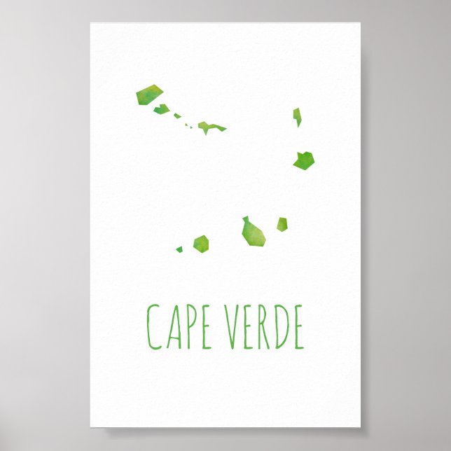 Cape Verde Map Poster (Front)