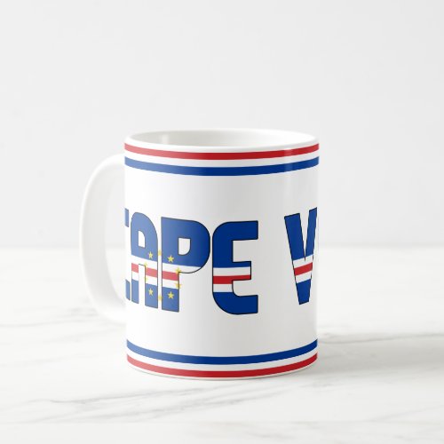 Cape Verde National Flag Patriotic Coffee Mug