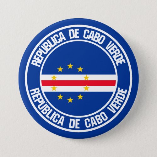 Cape Verde Round Emblem Button