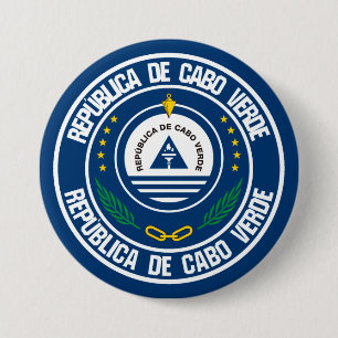 Cape Verde Round Emblem Button