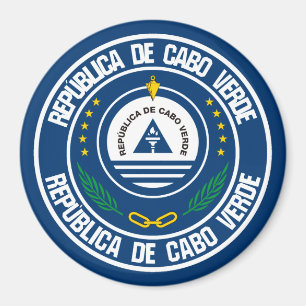 Cape Verde Round Emblem Magnet