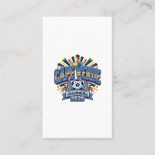 Cape Verde Soccer 2026 Soccer Bold Country Typogra Business Card