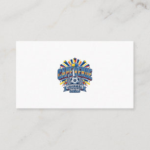 Cape Verde Soccer 2026 Soccer Bold Country Typogra Business Card