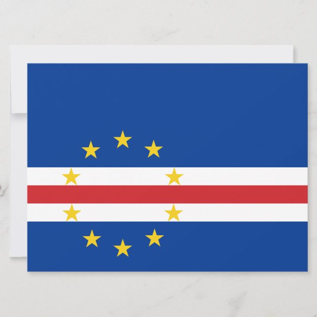 Cape Verdean Flag (Cape Verde) Card (Front)
