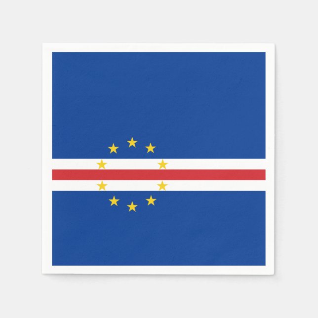 Cape Verdean Flag (Cape Verde) Napkins (Front)