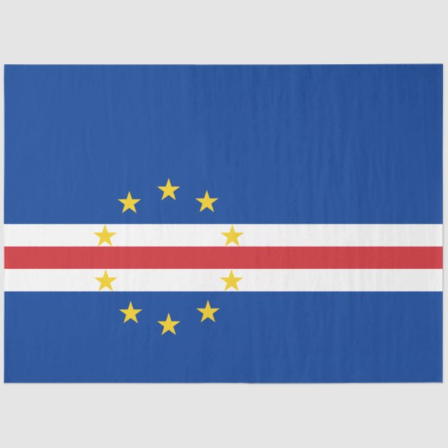 Cape Verdean Flag (Cape Verde) Tissue Paper (Front)