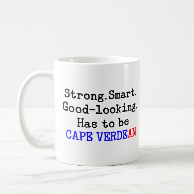 cape verdean strong coffee mug (Left)